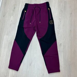 Jordan PSG Jogger Sweatpants Womens Large Burgundy Black CU5299 610
